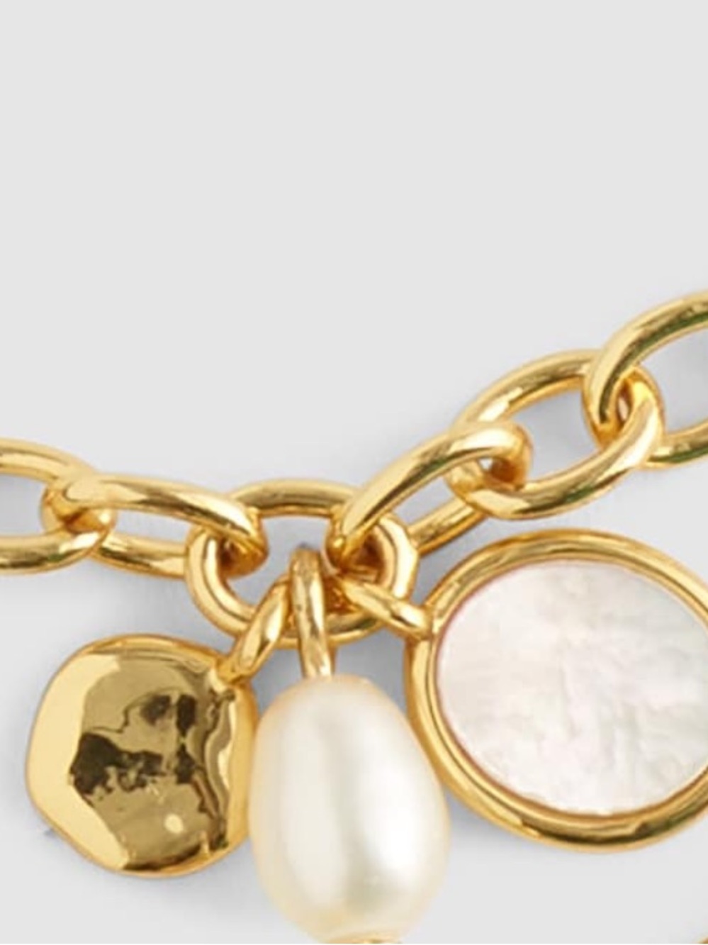 Madewell Mother of Pearl Cluster Necklace